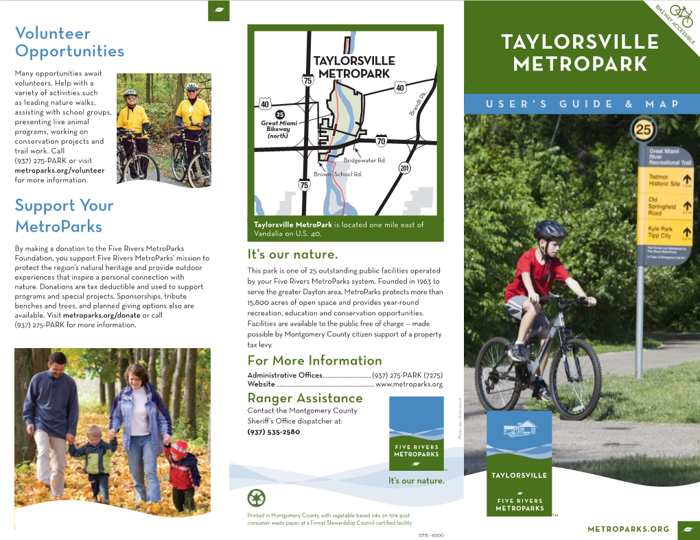 For Year-Round Fun, Escape to Taylorsville Metropark