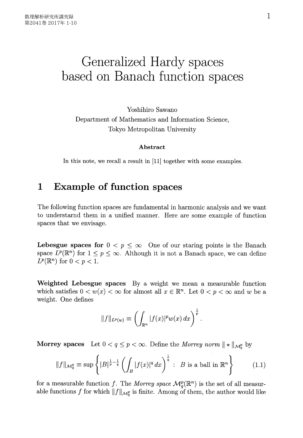 Generalized Hardy Spaces Based on Banach Function Spaces (The