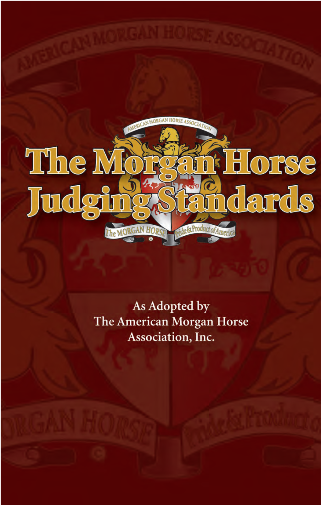 Morgan Horse Judging Standards