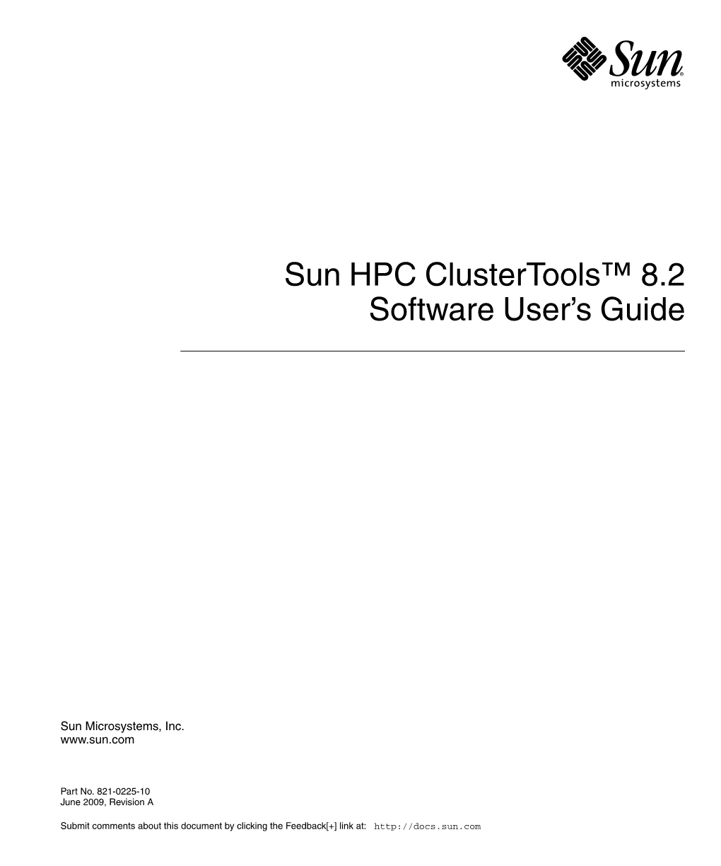 Sun HPC Clustertools 8.2 Software User's Guide