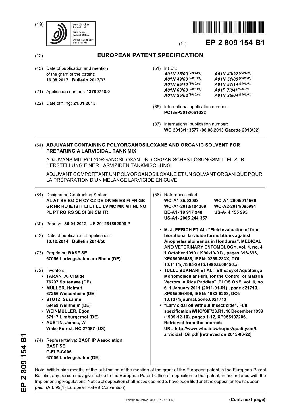 Adjuvant Containing Polyorganosiloxane And