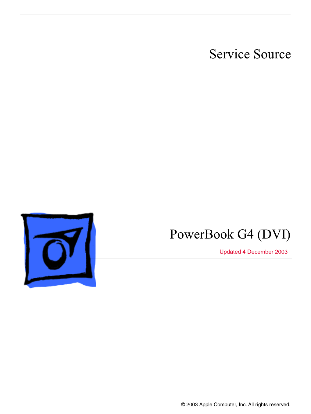 Service Source Powerbook G4 (DVI)