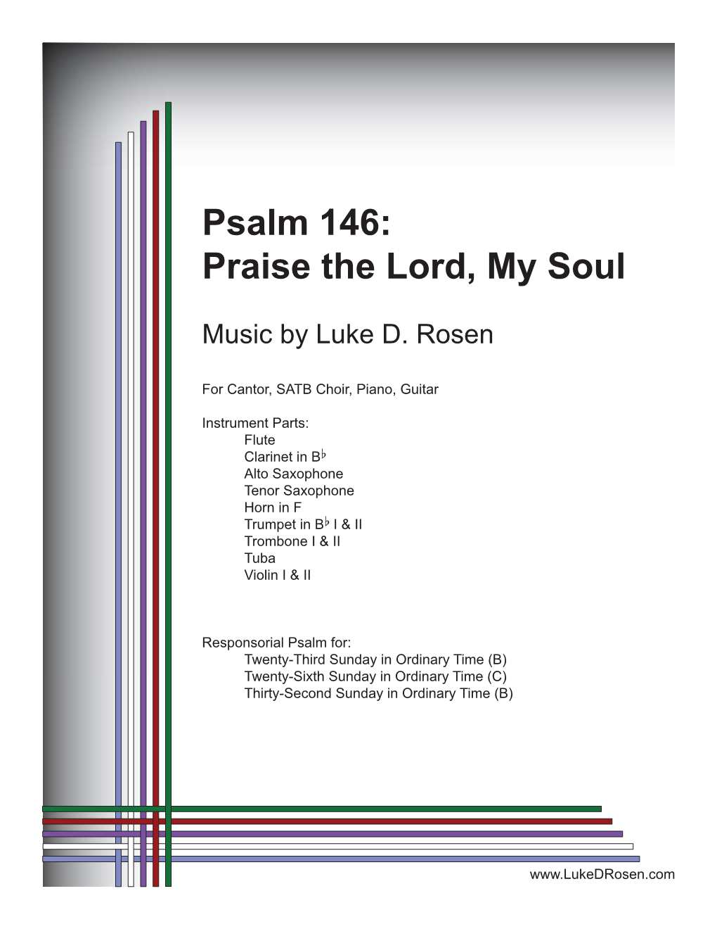 Psalm 146: Praise the Lord, My Soul