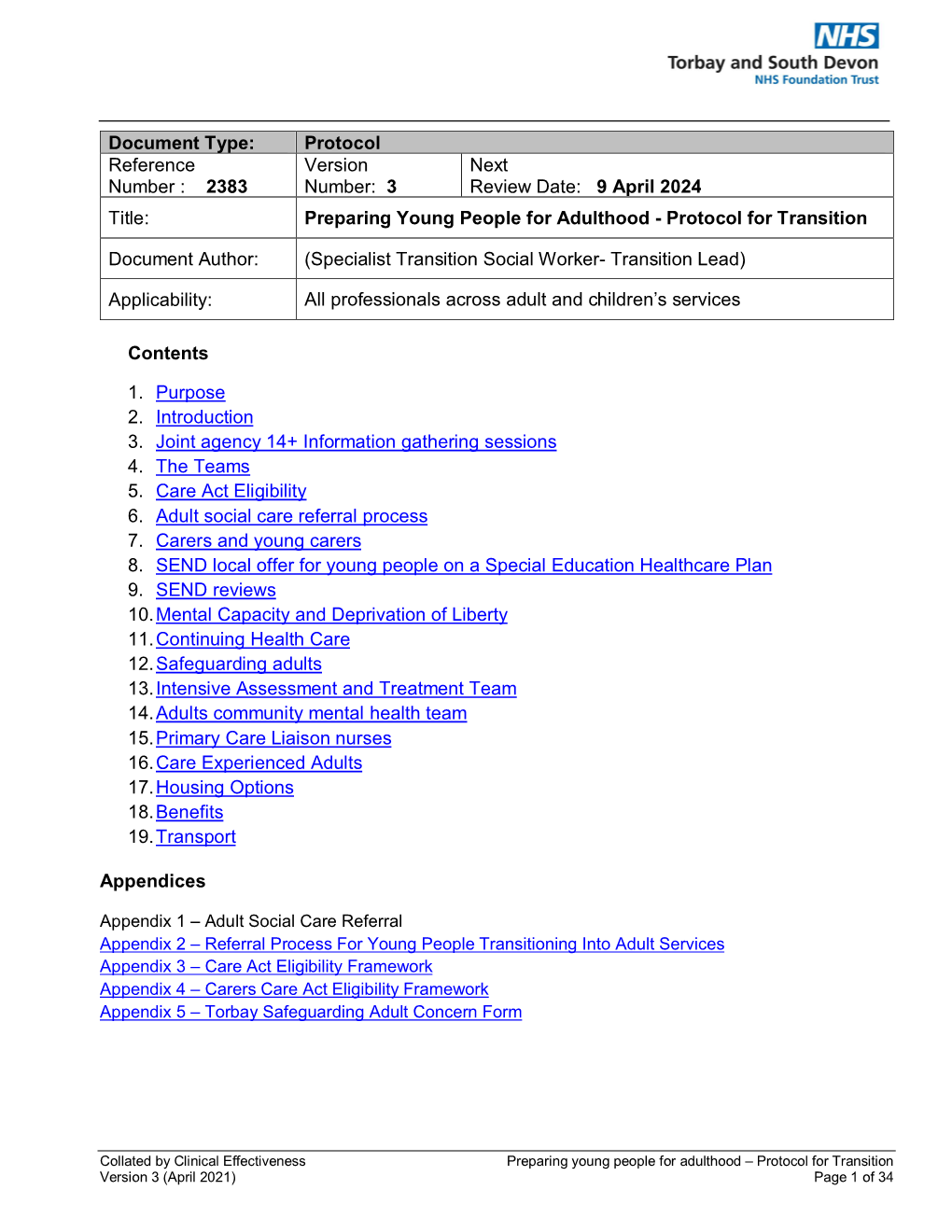 Guideline Template