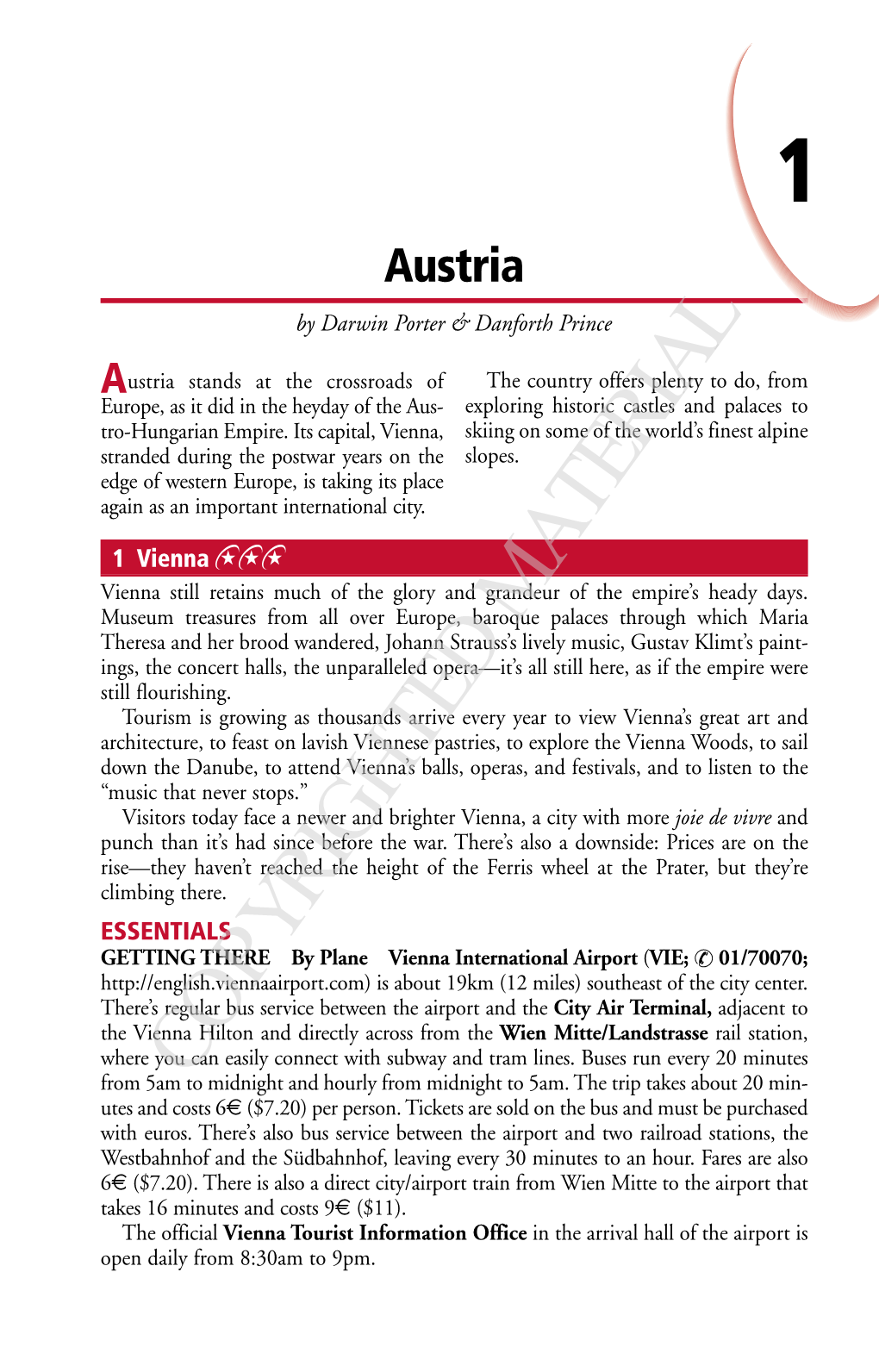 Austria by Darwin Porter & Danforth Prince