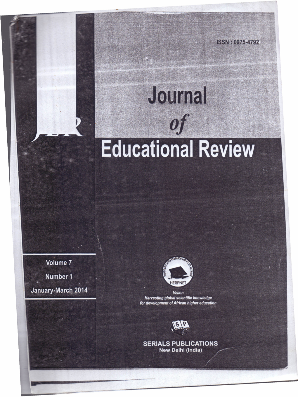 Journal of Educational Review (Jer)