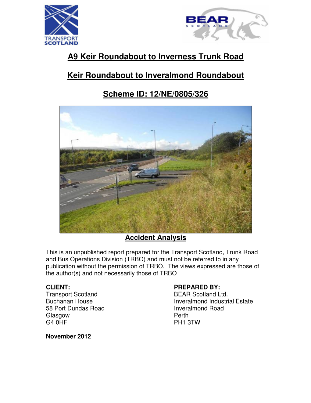 A9 Keir to Inveralmond Accident Analysis Report