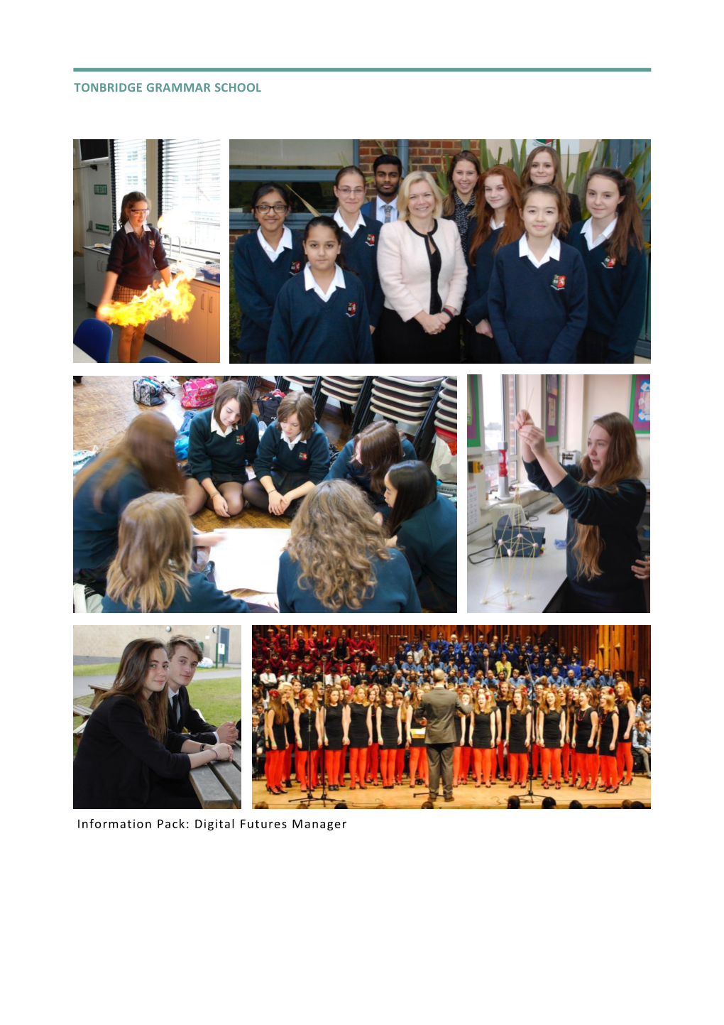 TONBRIDGE GRAMMAR SCHOOL Information Pack: Digital Futures