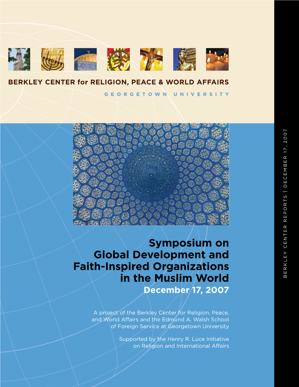 Symposium on Global Development and Faith Inspired Organizations In