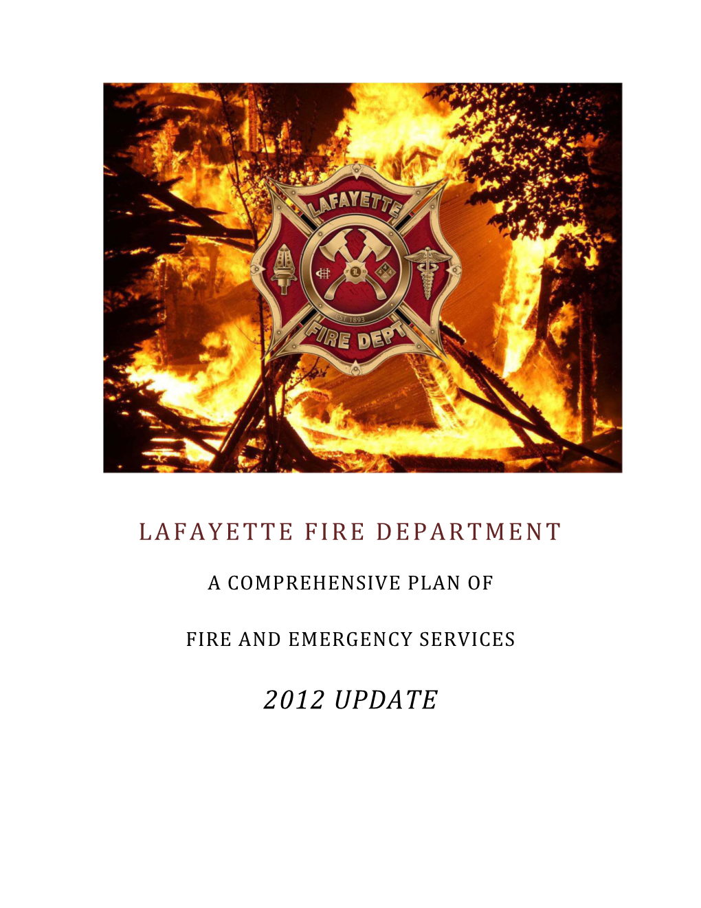 A Comprehensive Plan of Fire and Emergency Services