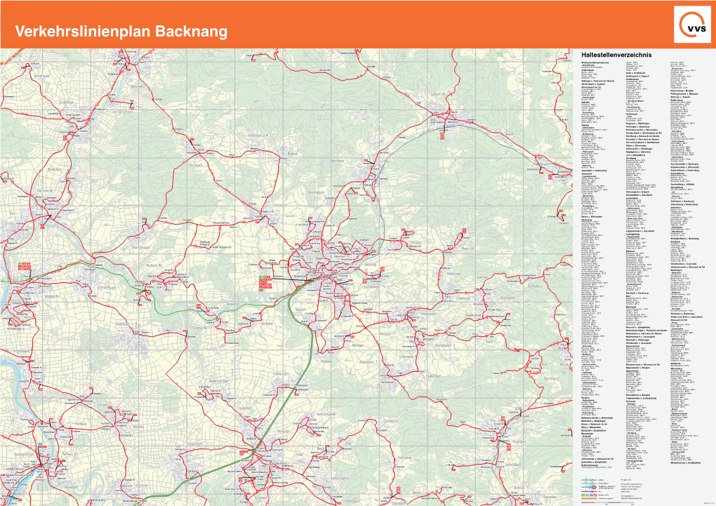 Verkehrslinienplan Backnang