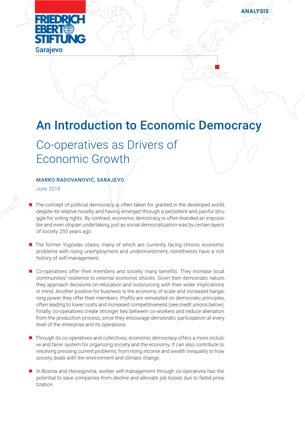 An Introduction to Economic Democracy Co-Operatives As Drivers of Economic Growth