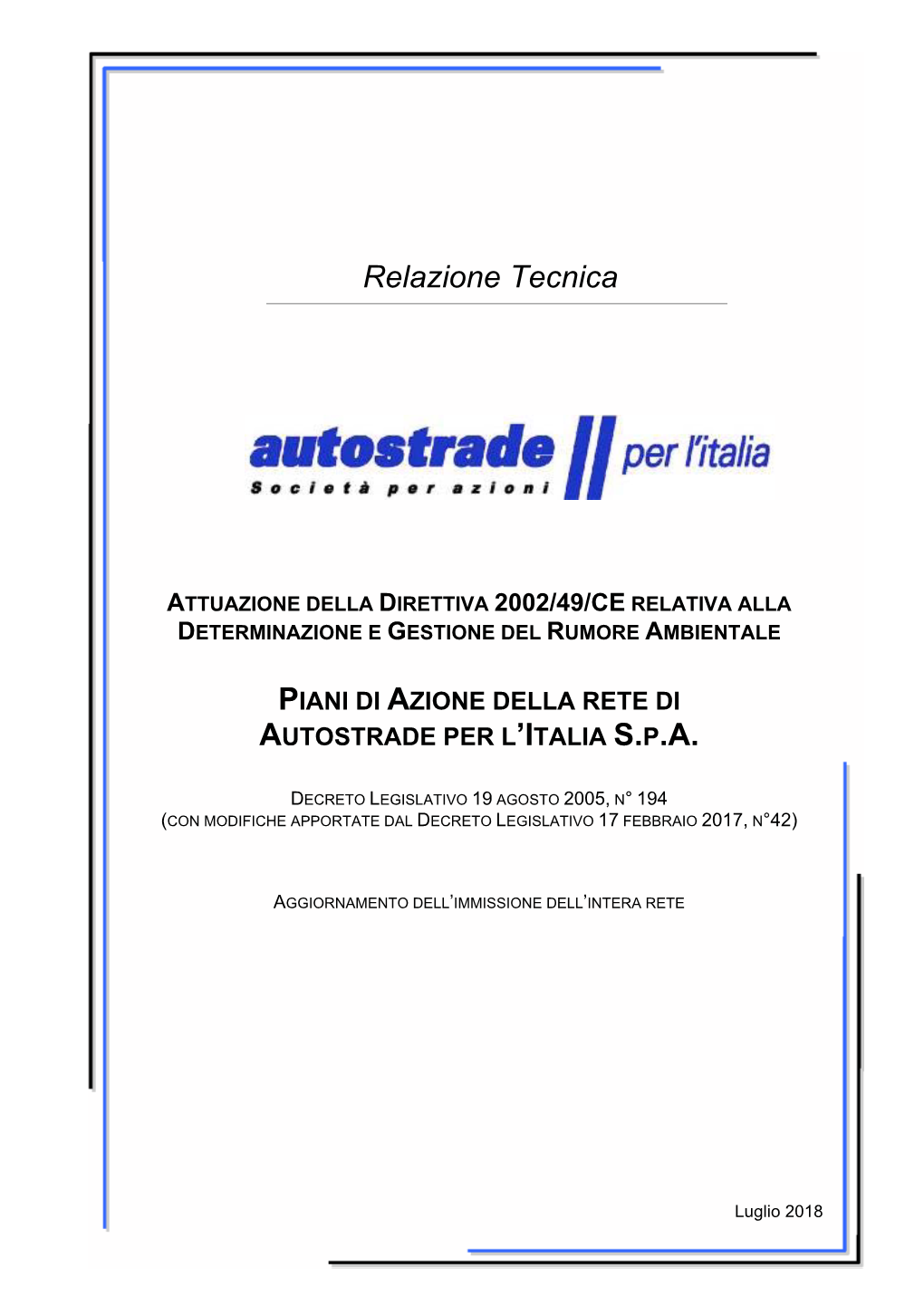 Relazione Tecnica