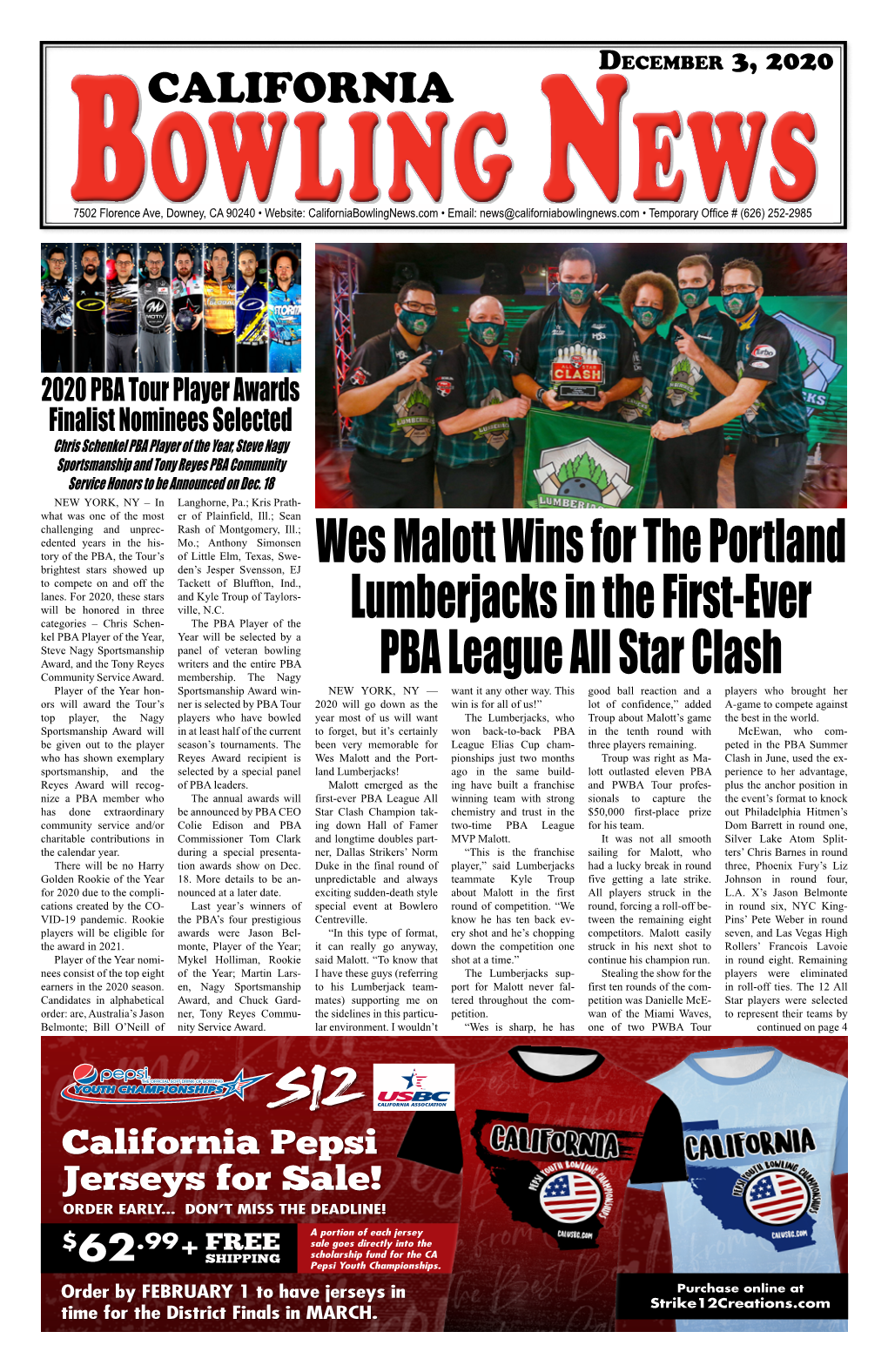 Wes Malott Wins for the Portland Lumberjacks in the First-Ever PBA