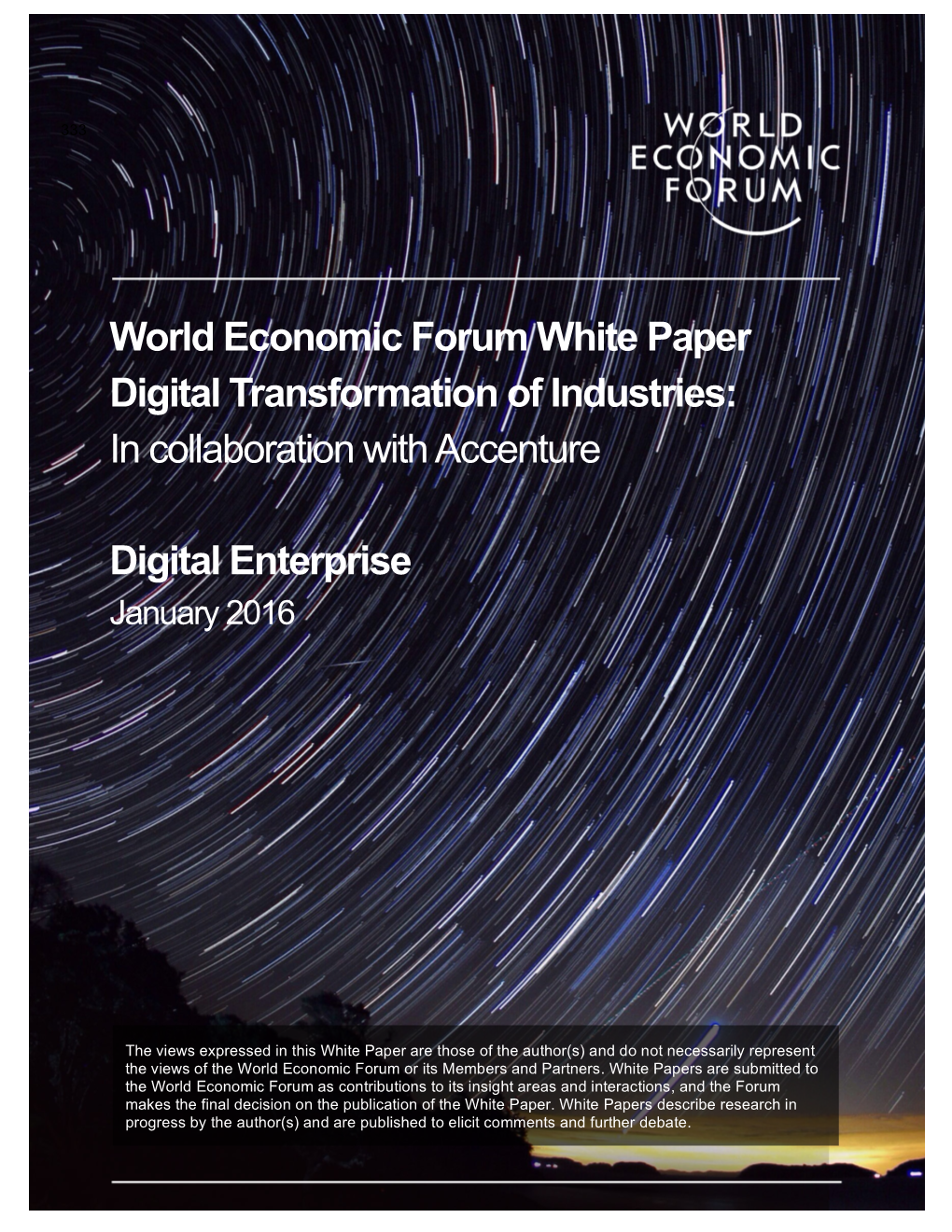 White Paper Digital Transformation of Industries: in Collaboration with Accenture