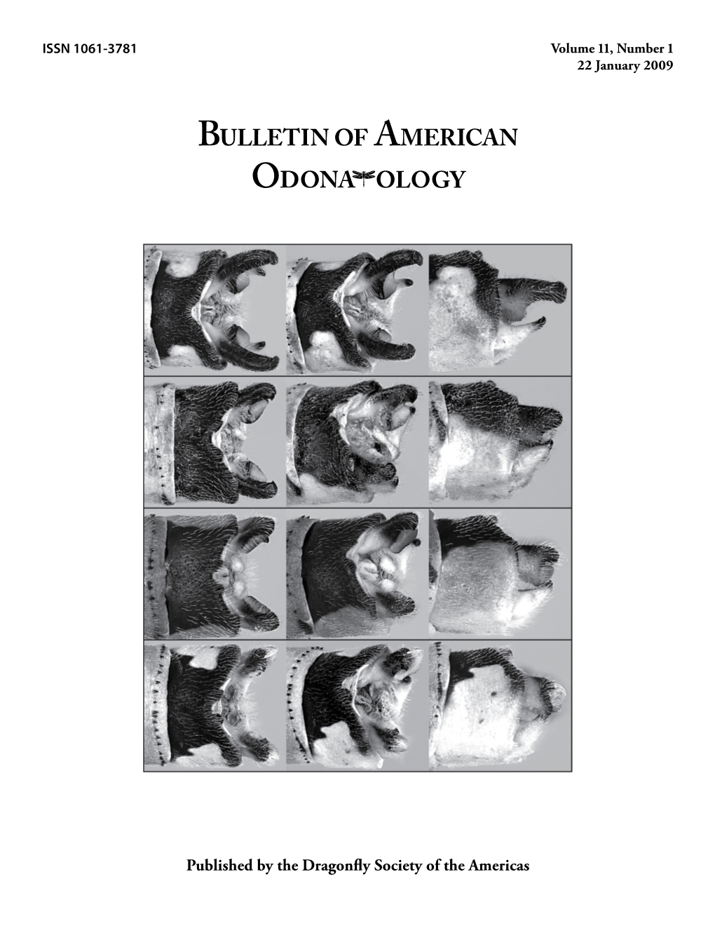 Bulletin of American Odona Ology