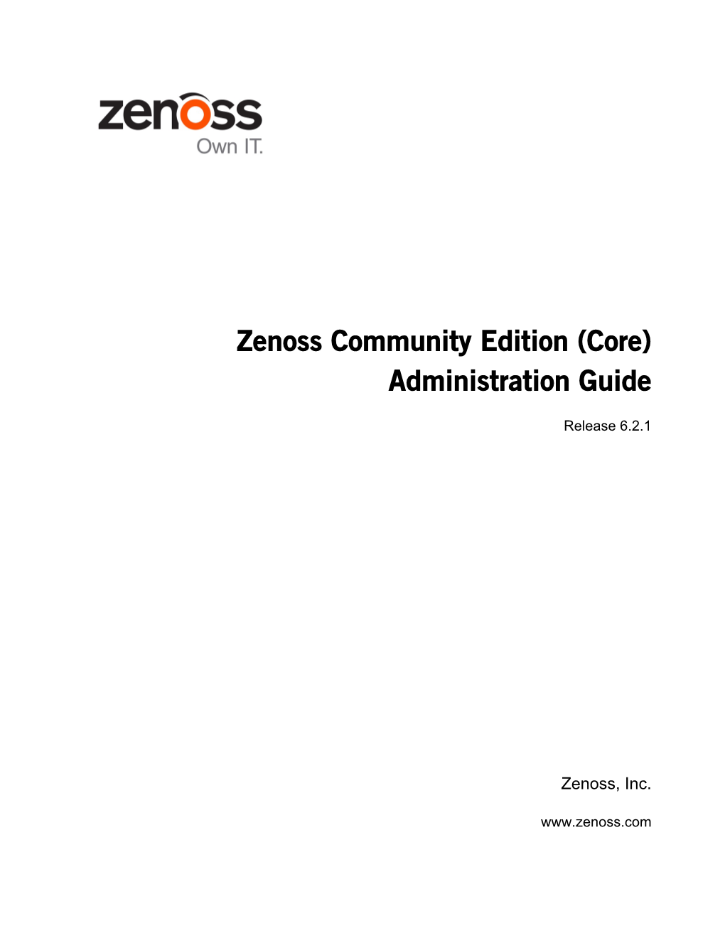 Zenoss Community Edition (Core) Administration Guide