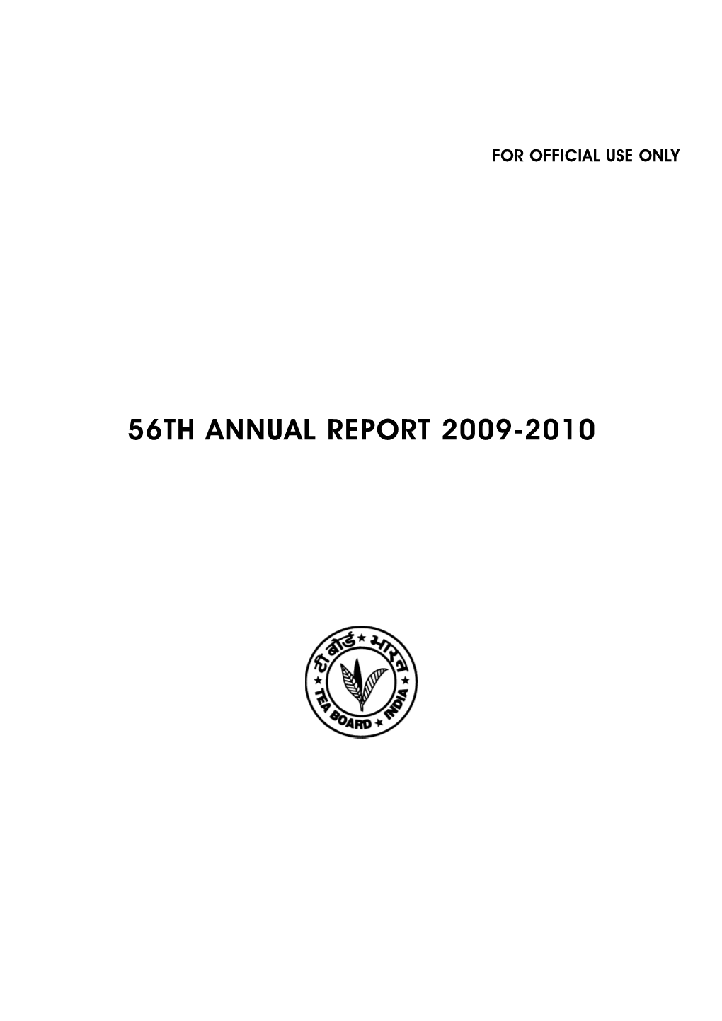 56TH ANNUAL REPORT 2009-2010 56Th ANNUAL REPORT 2009-2010