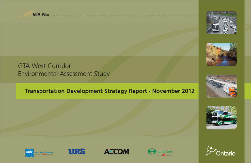 GTA West Corridor Environmental Assessment Study