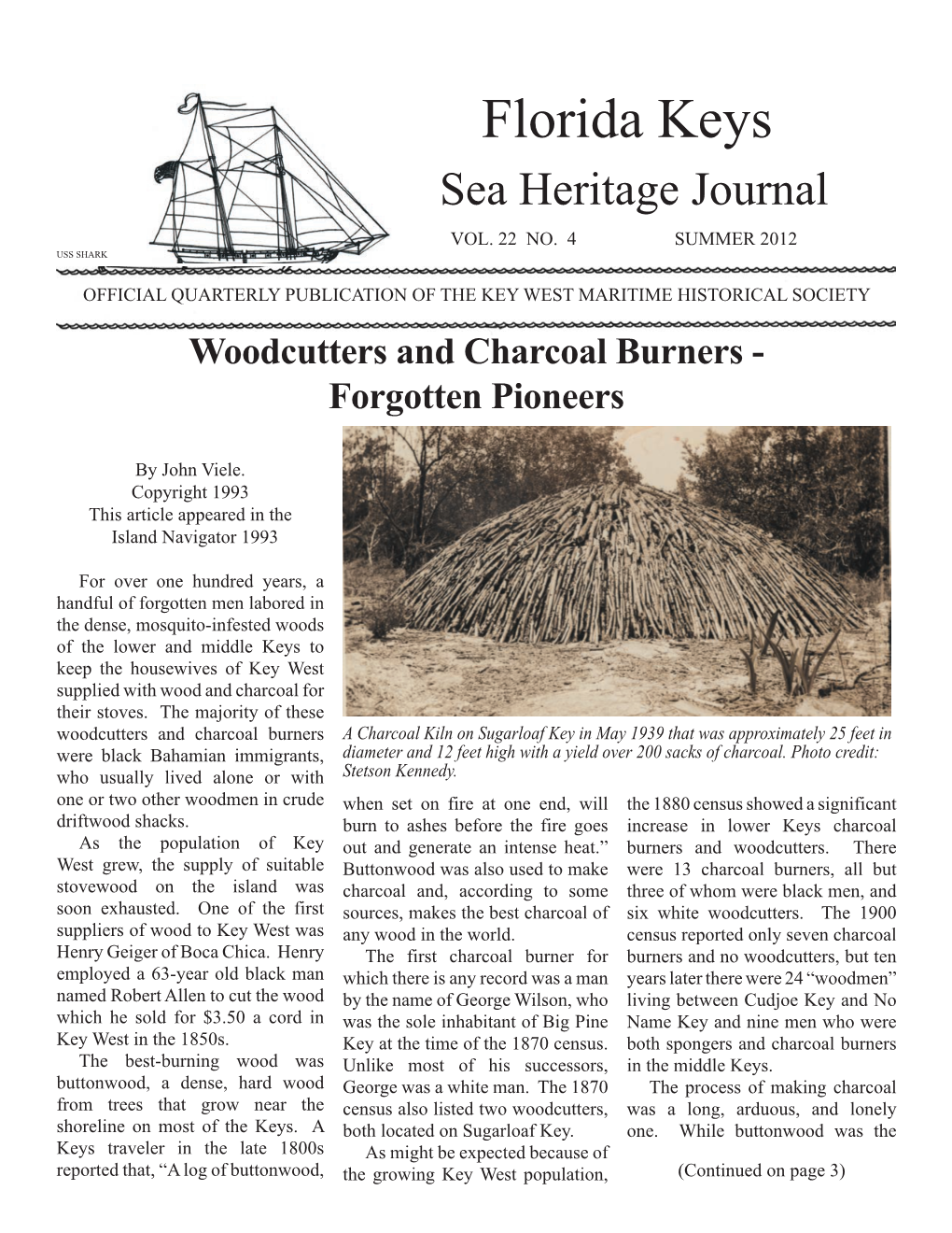 Florida Keys Sea Heritage Journal