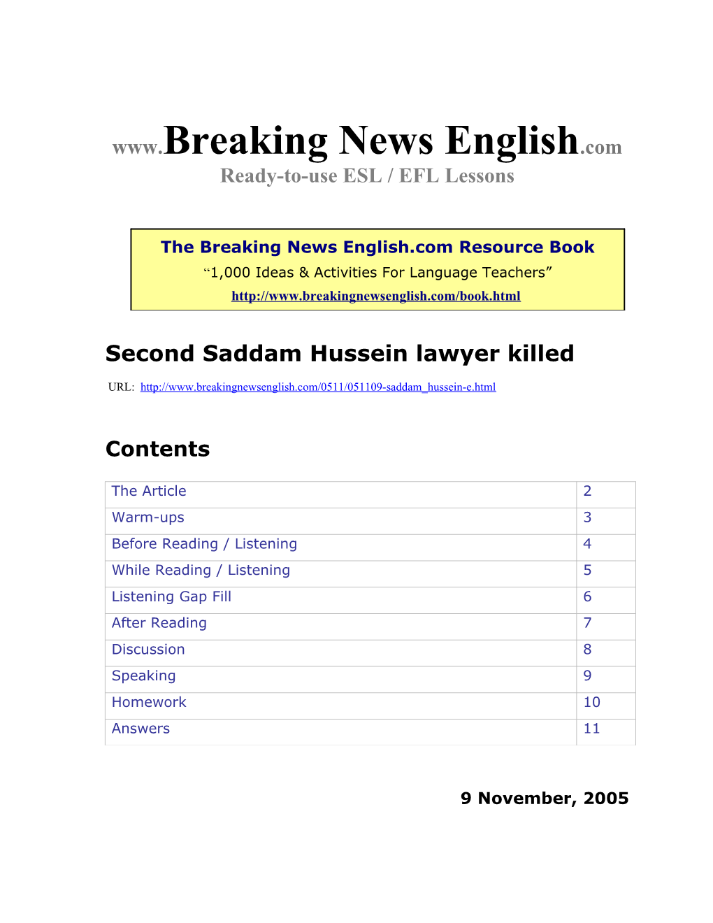 Second Saddam Hussein Lawyer Killed