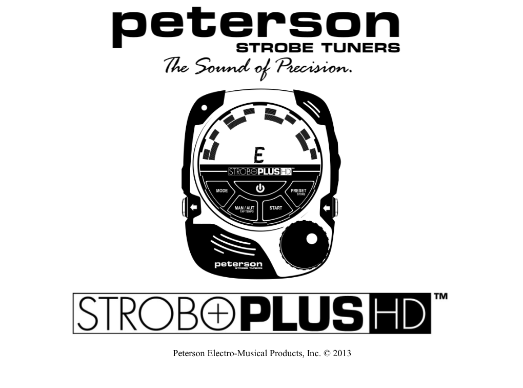 Peterson Electro-Musical Products, Inc. © 2013