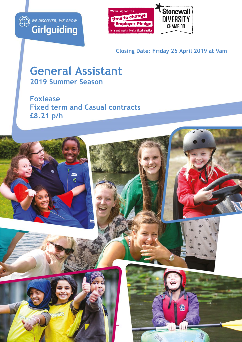 General Assistant 2019 Summer Season