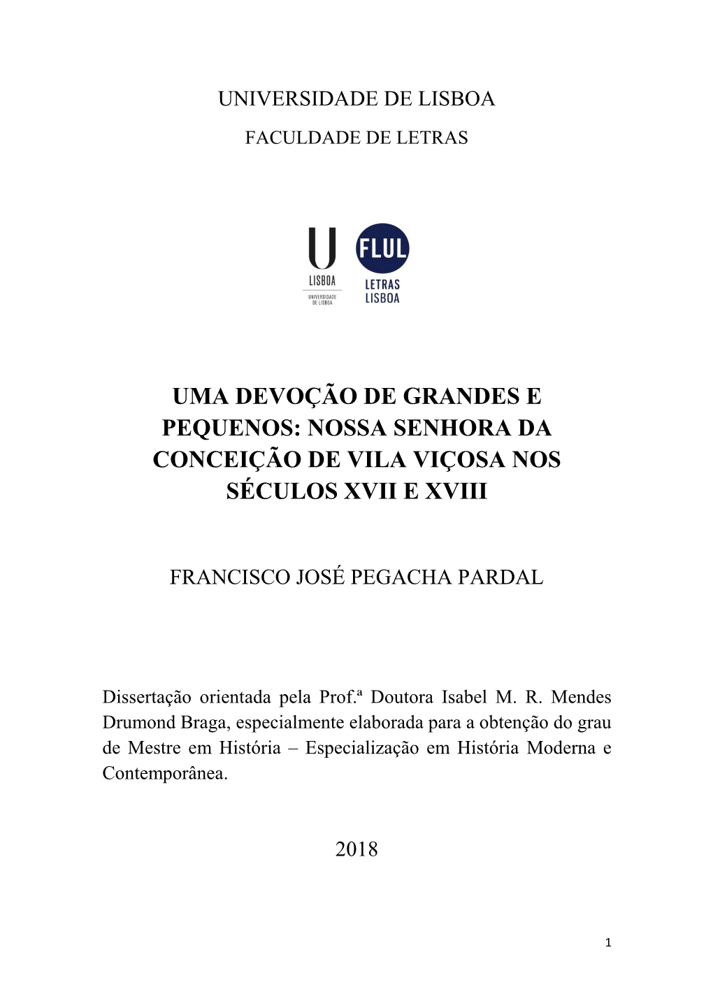 Nossa Senhora Da Conceição De Vila Viçosa Nos Séculos Xvii E Xviii