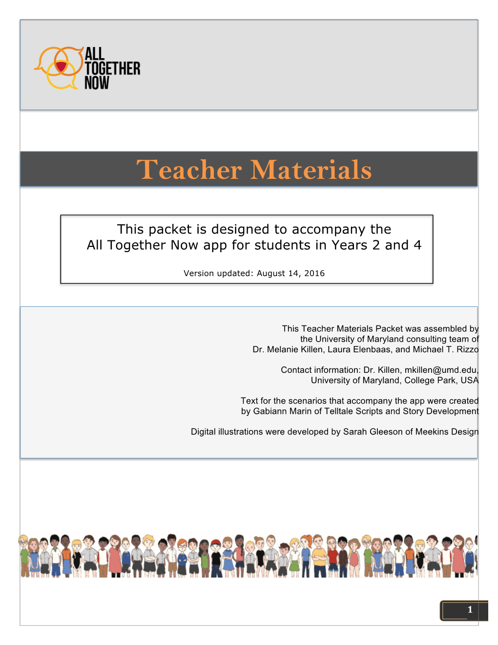 Teacher Materials