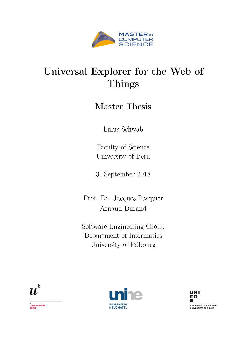 Universal Explorer for the Web of Things