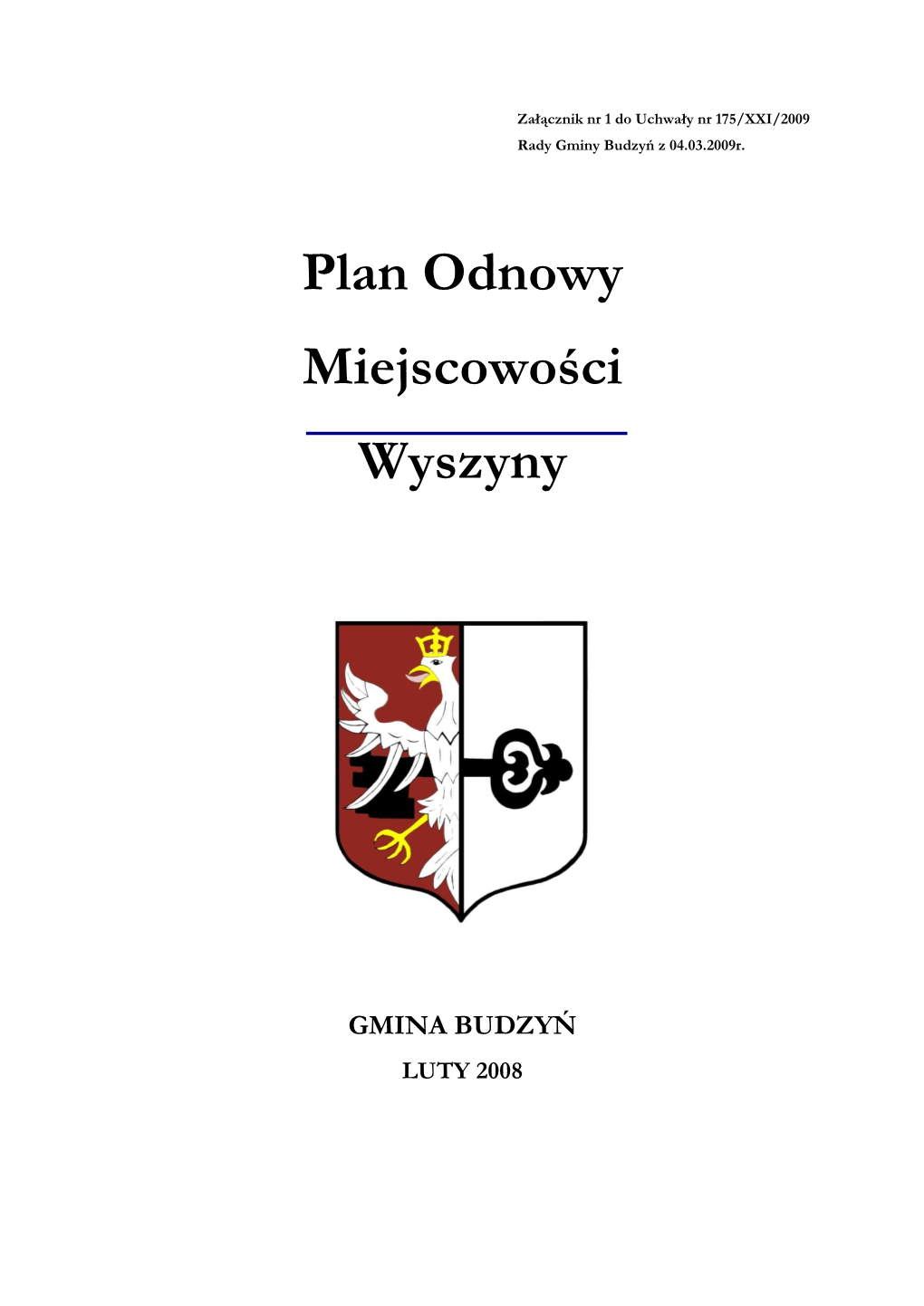 Plan Odnowy Miejscowości Wyszyny