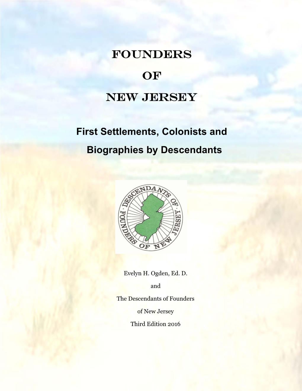 Descendants of Founders of New Jersey