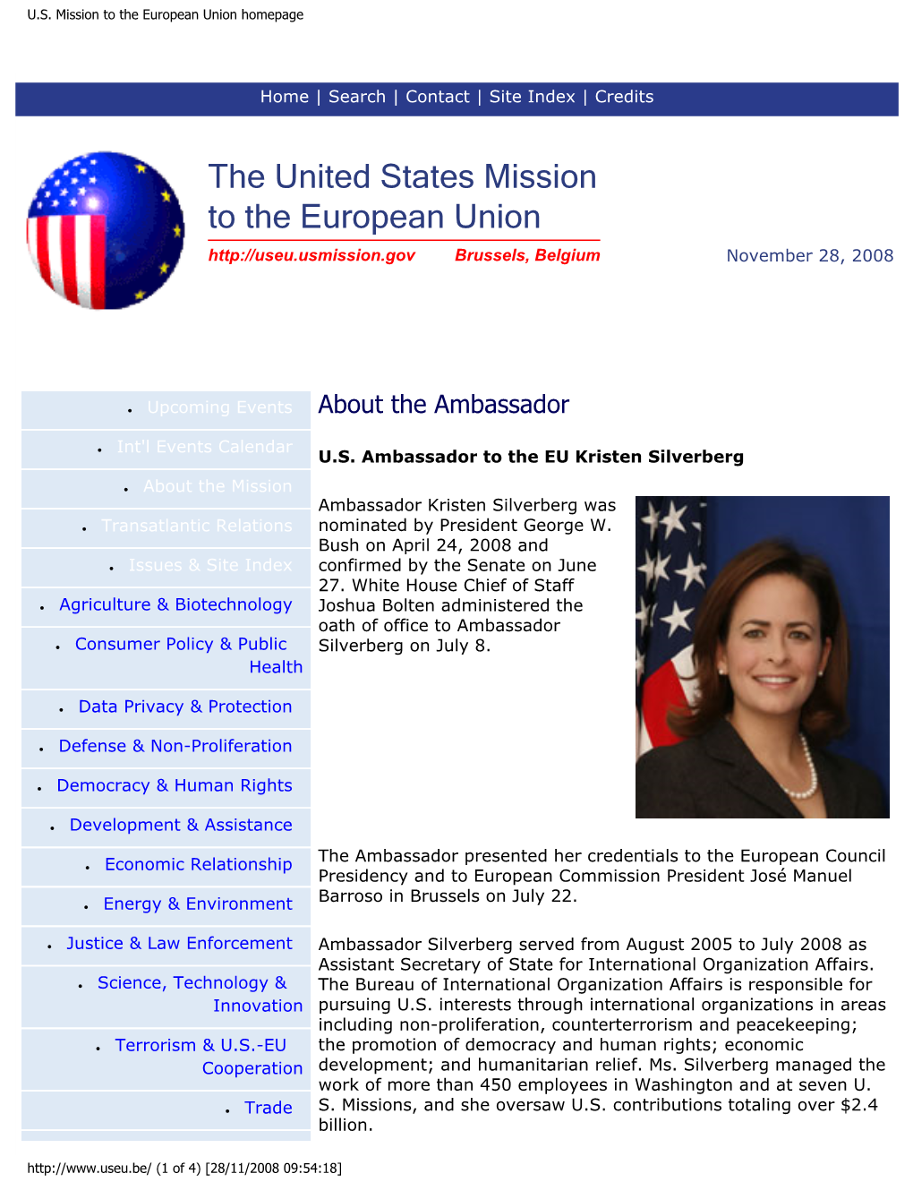 U.S. Mission to the European Union Homepage