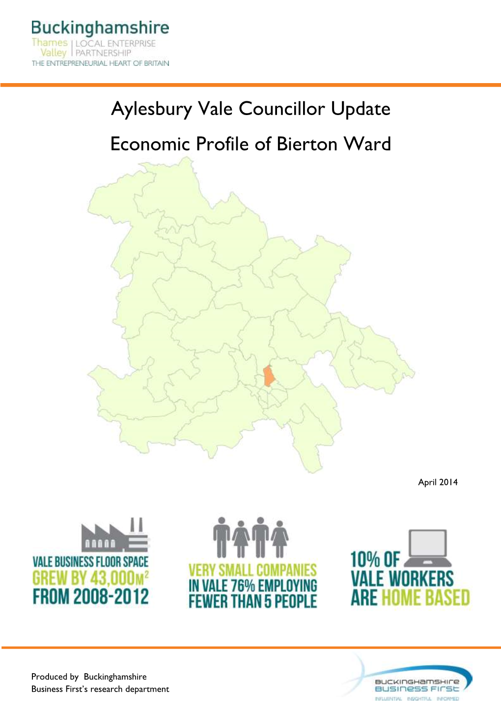Aylesbury Vale Councillor Update Economic Profile of Bierton Ward