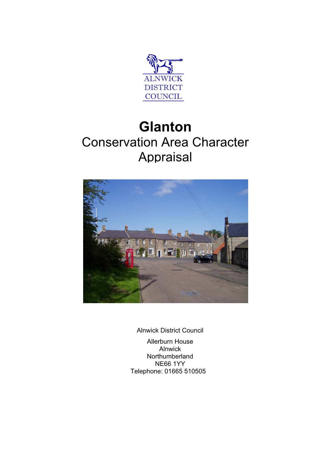 Glanton Conservation Area Character Appraisal