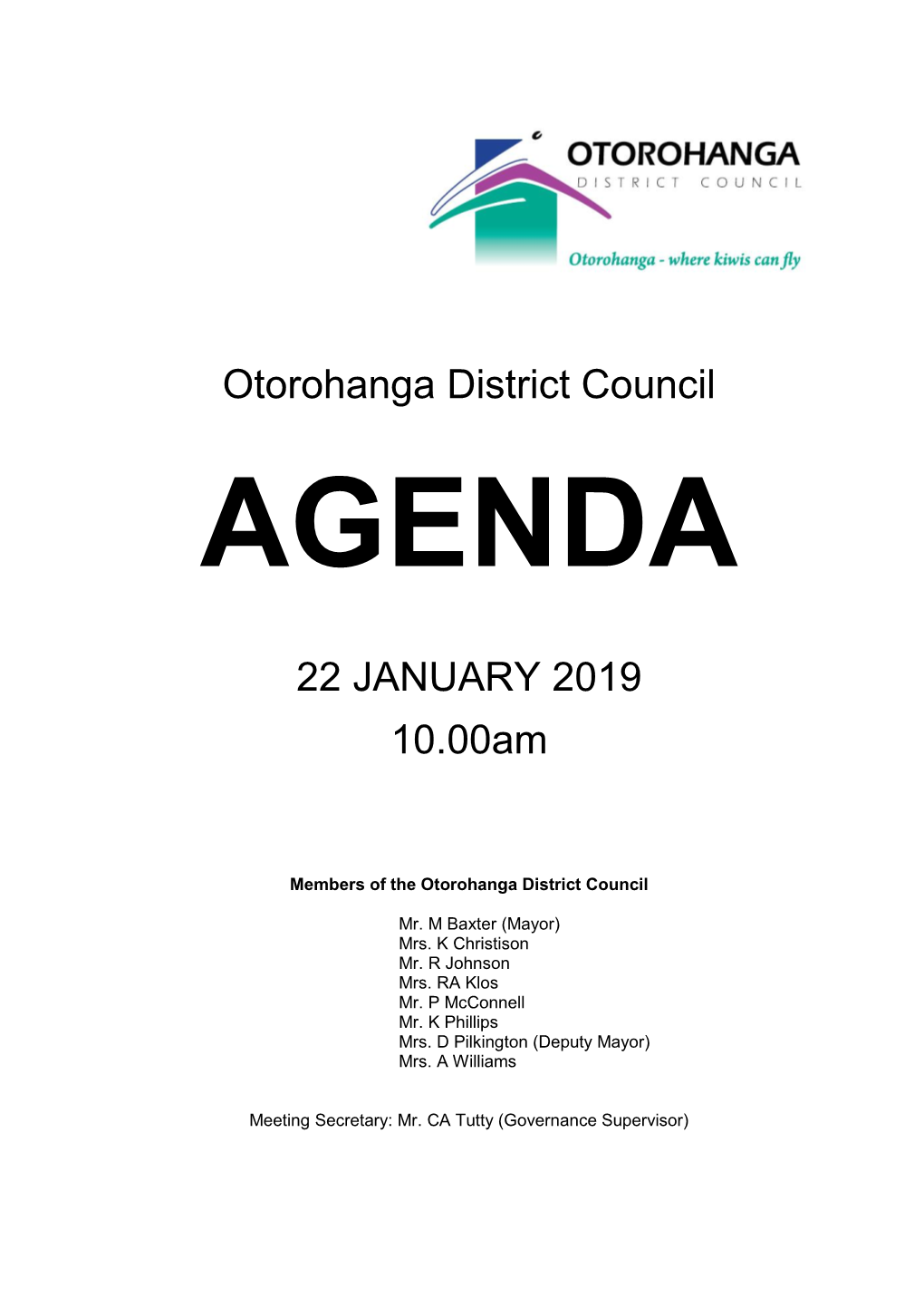 September Council Agenda