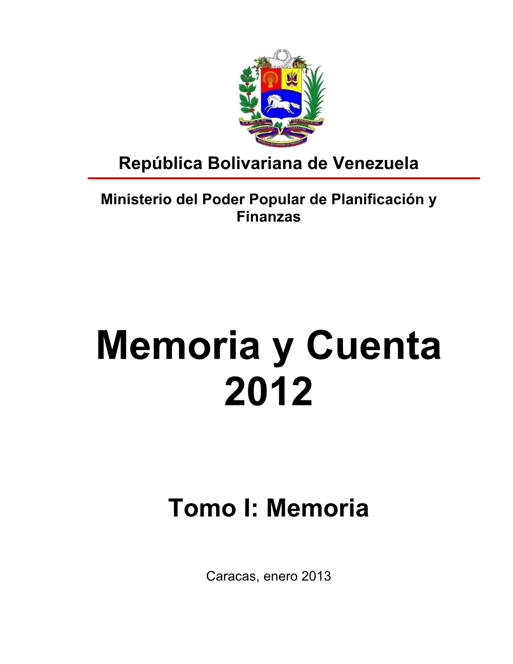 Memoria Y Cuenta 2012