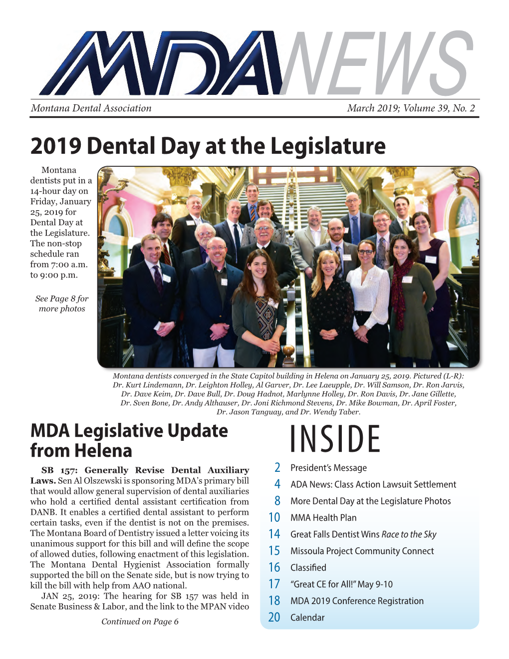 MDA Newsletter, March 2019
