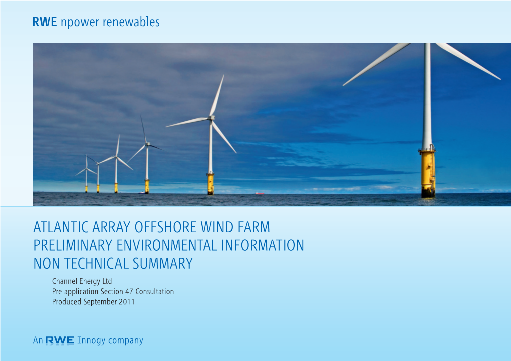 Atlantic Array Offshore Wind Farm Preliminary