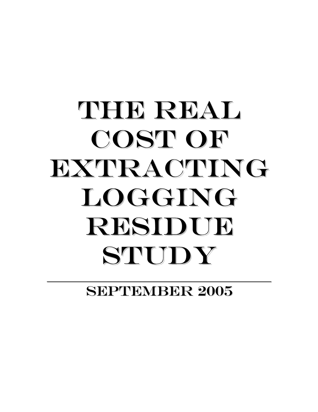 Real Cost of Extracting Residue [PDF]