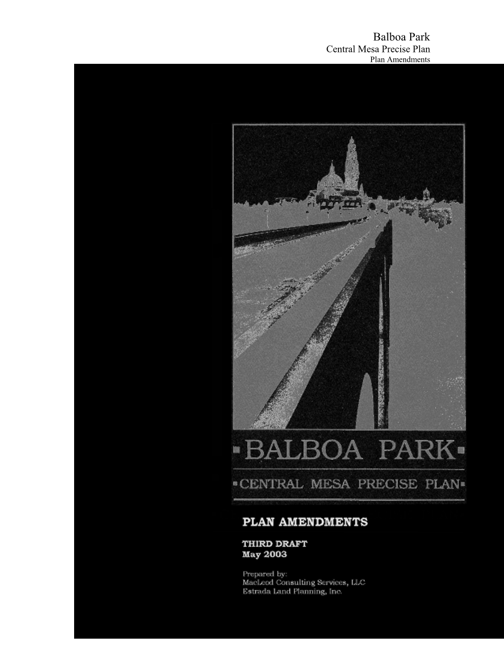 Balboa Park Central Mesa Precise Plan Amendment