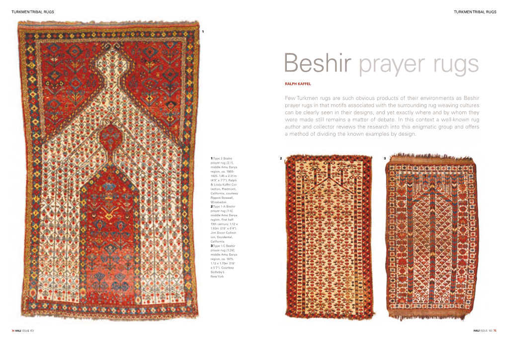 Beshir Prayer Rugs