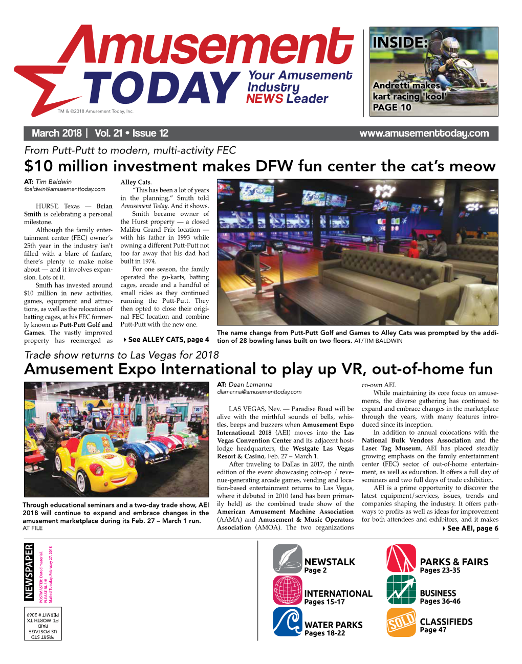 10 Million Investment Makes DFW Fun Center the Cat's Meow Amusement Expo International to Play up VR, Out-Of-Home