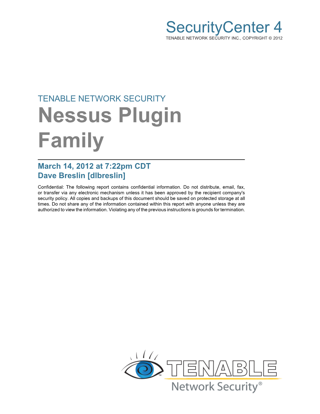 Nessus Plugin Family