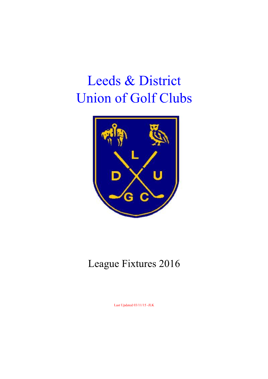 Leeds & District Union of Golf Clubs