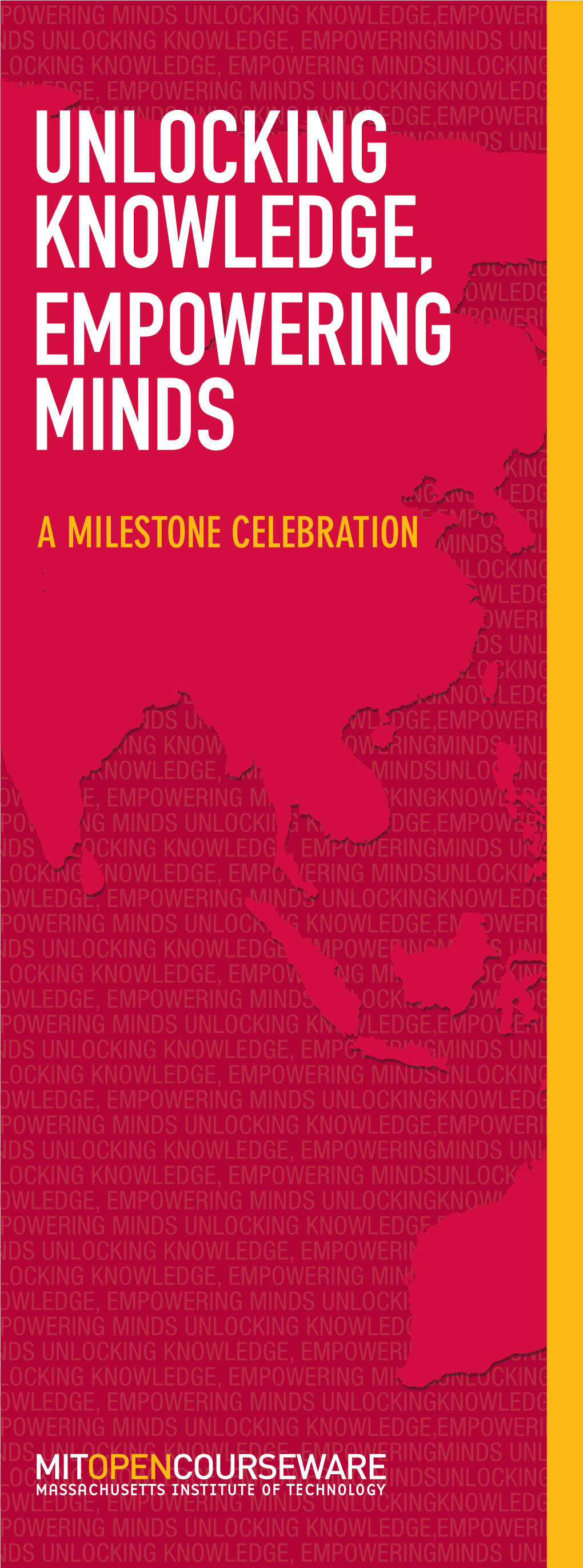 A Milestone Celebration Opencourseware World Impact