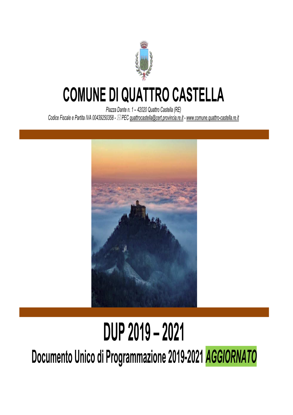 DUP 2019-2021-Quattro Castella