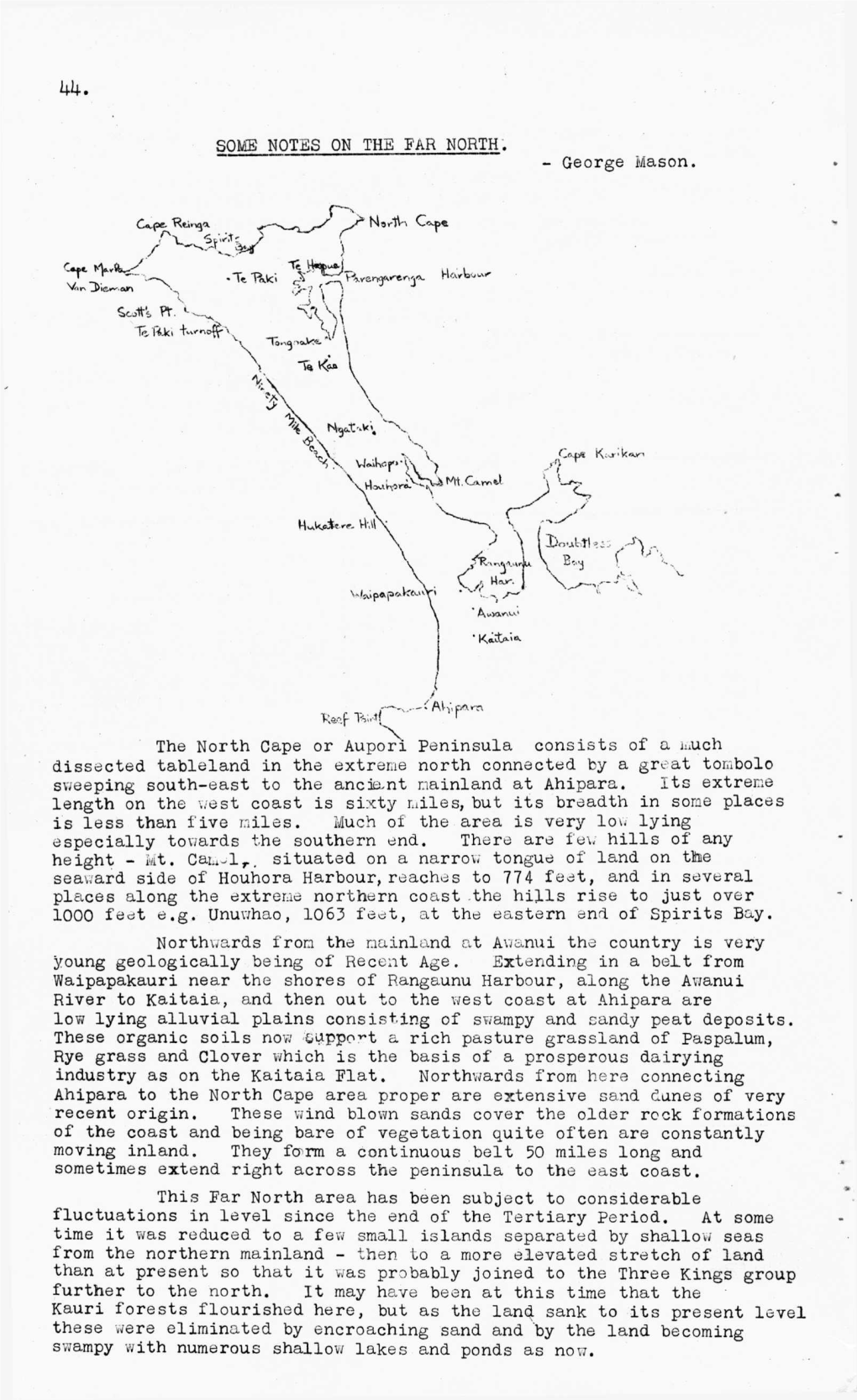 SOME NOTES on the EAR NORTH. - George Mason