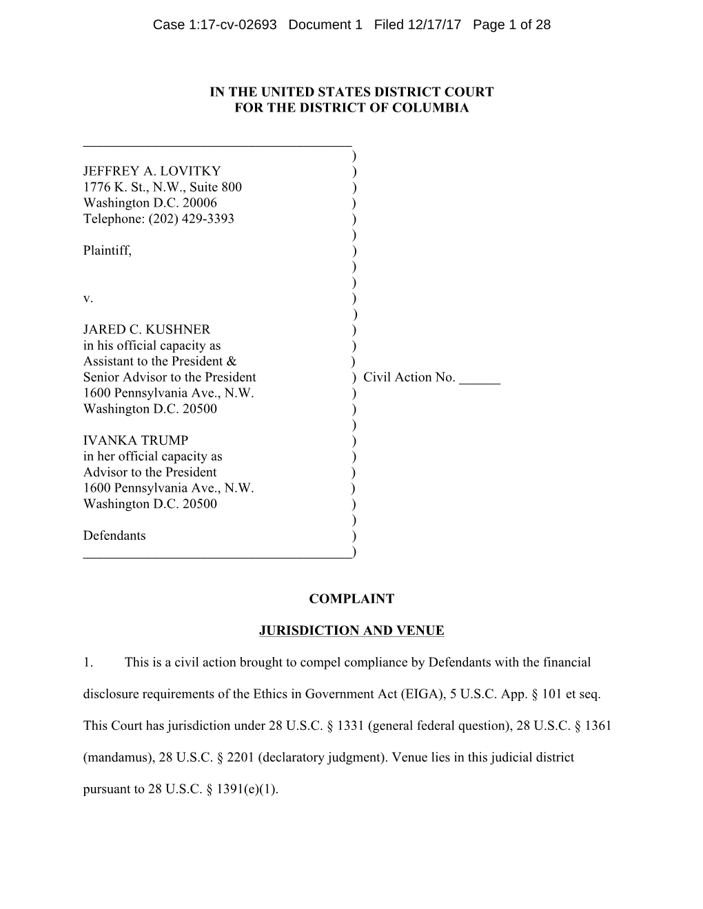 Case 1:17-Cv-02693 Document 1 Filed 12/17/17 Page 1 of 28