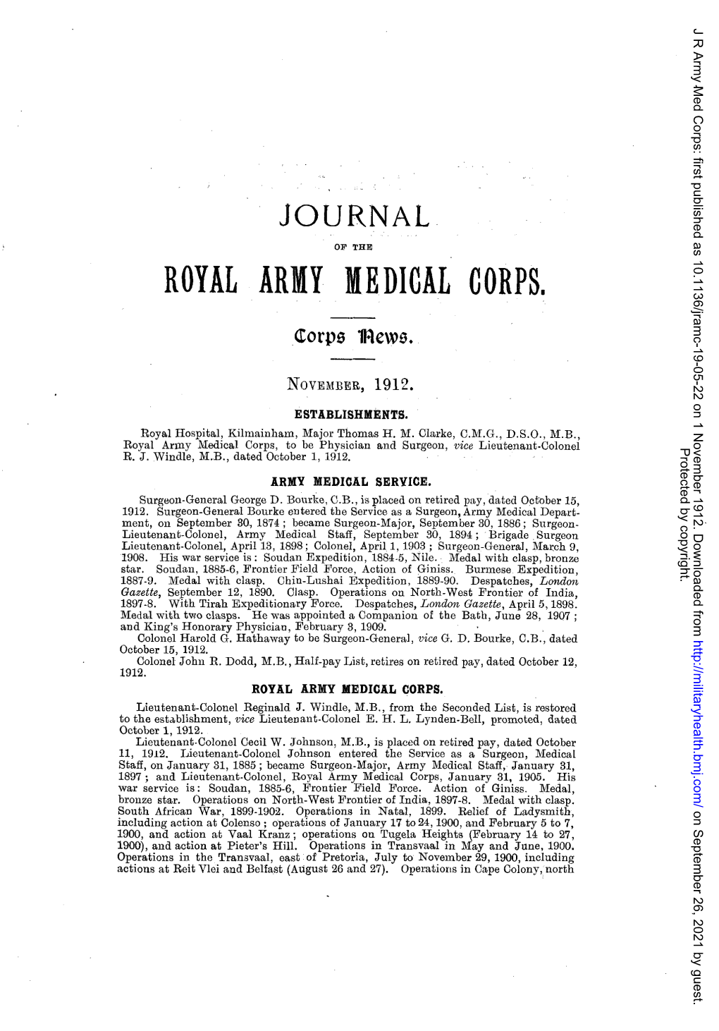 Royal Army Medical Corps